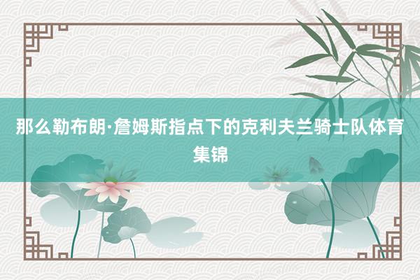 那么勒布朗·詹姆斯指点下的克利夫兰骑士队体育集锦